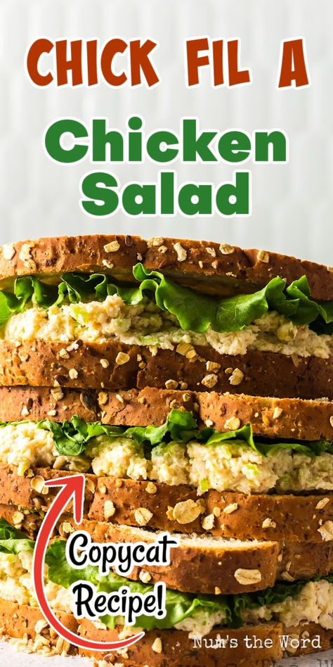 This Chick fil A Chicken Salad is an absolute favorite! It’s so easy to make and tastes just like the original! #numstheword #chickfilachickensalad #chickfilachickensaladrecipe #chickensaladchickfila #chickensaladsandwichchickfila #chickfilachickensaladrecipe #chickfilachickensaladsandwich #chickensaladsandwichchickfilarecipe Chickfila Chicken Salad, Chick Fil A Chicken Salad, Chick Fil A Chicken Salad Recipe, Homemade Chicken Salad, Homemade Chicken Salads, Tasty Lunch, Favorite Comfort Food, Chicken Salad Recipes, Chick Fil A