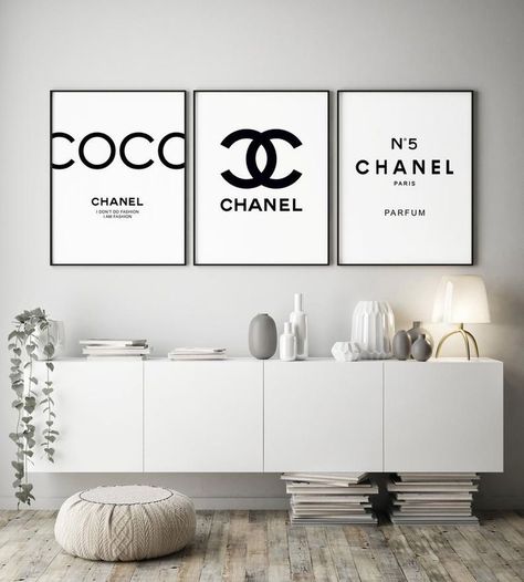 Fashion Wall Art Bedroom Decor, Coco Chanel Wall Art, Chanel Bedroom, Chanel Wall Decor, Coco Chanel Poster, Chanel Room, Chanel Poster, Chanel Wall Art, Chanel Decor