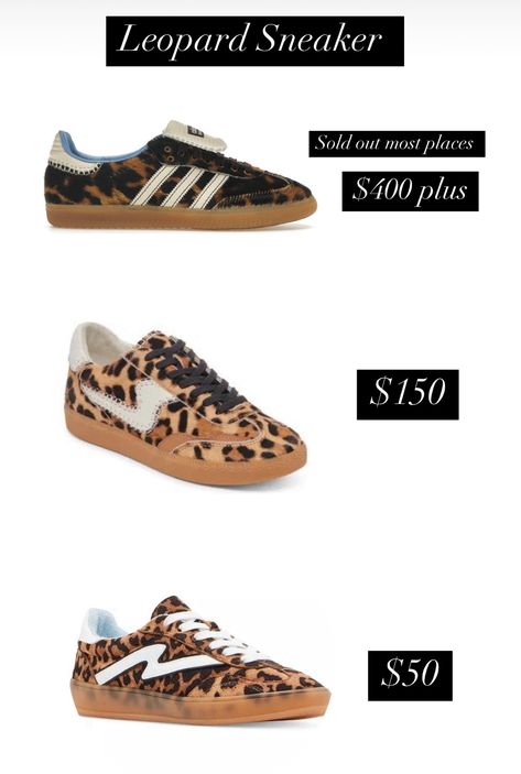 My+favorite+leopard+sneakers+at+each+price+point!+#leopardsneakers+#leopard+#fallshoes+#fallsneakers+  #LTKFindsUnder100+#LTKShoeCrush+#LTKFindsUnder50 Leopard Sneakers Outfit Fall, Animal Print Sneakers Outfit, Leopard Print Sneakers Outfit, Leopard Sneakers Outfit, Sneaker Outfit Fall, Leopard Sneakers, Sneakers Outfit, Adidas Samba, Fall 2024