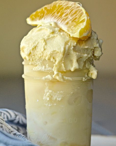 Orange Dreamsicle Ice Cream — Jess Gaertner Orange Dreamsicle Ice Cream, Paleo Pantry, Ice Cream For Breakfast, Orange Dreamsicle, Beef Gelatin, Ice Cream Ingredients, Coconut Whipped Cream, Ice Cream Treats, Frozen Treat