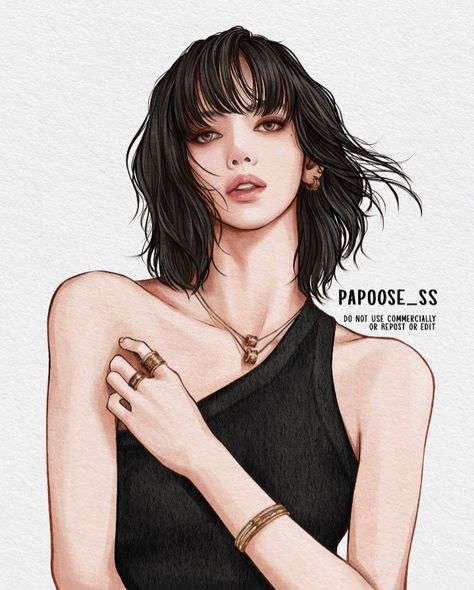 Lisa Fanart, Book Cover Artwork, Kpop Drawings, K R, Lisa Blackpink Wallpaper, R P, Black Pink Dance Practice, Anime Drawings Boy, Kpop Fanart