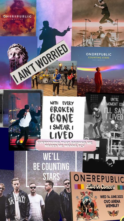 OneRepublic Wallpaper Onerepublic Aesthetic, Onerepublic Wallpapers, One Republic Songs, One Republic Concert, Screen Play, Ryan Tedder, Eddie Fisher, Go Wallpaper, Counting Stars