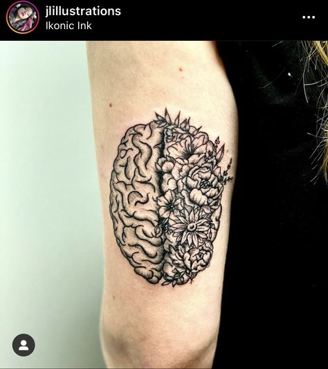 Heat And Brain Tattoo, Brain Flower Tattoo, Neuro Tattoo, Brain Tattoo Design, Neuroscience Tattoo, Brain Tattoos, Tatts Ideas, Feather Tattoo Meaning, Indian Feather Tattoos