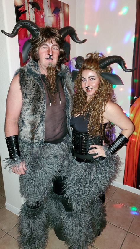 Minotaur Costume, Goat Costume, Satyr Costume, Hercules Costume, Diy Costumes Men, Cute Halloween Makeup, Couple Costume, Fairy Costume, Baby Costumes