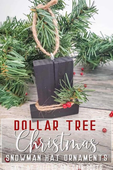 Grandparents Ornament Diy, Dollar Tree Porch Decor Ideas Christmas, Christmas Clothespin Ornaments, Snowman Hat Ornaments Diy, Best Selling Christmas Crafts 2022, Diy Farmhouse Gift Ideas, Christmas Pinterest Party Crafts, Tree Shape Ornaments, Dollar Tree Wood Snowman