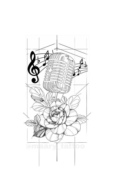 Music Outline Drawing, Grandpa Memorial, Akatsuki Wallpaper, Music Notes Art, Aesthetic Drawings, Music Tattoo Designs, Slam Poetry, Notes Art, Tattoo Stencil Outline