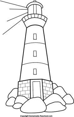 Lighthouse Template, Lighthouse Coloring, Lighthouse Clipart, Lighthouse Drawing, Lighthouse Crafts, Lighthouse Painting, Lighthouse Pictures, Printable Pictures, Clipart Black And White