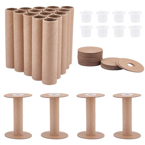 PRICES MAY VARY. Package Included: 20sets spools, light weight and durable, enough and long-life for your daily use. Large wire coil can be used to receive a bit thicker or longer wire with large capacity. Smooth Surface: about 2.7” / 6.9cm in diameter, 3.9” / 10cm high; The surface of these empty spools are well polished, will not damage your wire, easy and comfortable to use. It can make your strings or wires neat and save space for your home. Mutifunction: These empty spools is perfect when w Wire Spools, Braiding Techniques, Cardboard Creations, Embroidery Bobbins, Wire Spool, Paper Sewing, Elastic Thread, Thread Spools, Sewing Material