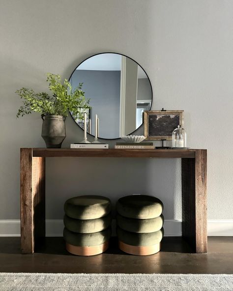 Way Day Sale! 💚 My solid wood console table is under $340 which is less than I paid for it 5 years ago! The sale ends tomorrow!! ✨Comment “TABLE” for a DM to shop!✨ This is the walnut color, it also comes in natural! I have the tall version which measures: 36” H x 64” W x 15” D All of these posts can be individually shopped on my LTK 😊 . . . #consoletabledecor #consoletable #homedecor #wayfair #wayday #affordablehomedecor #entrywaytable #studiomcgee #thresholdstudiomcgee #bhghome #smpliv... Dark Brown Console Table, Console Table Styling, Console Table Decorating, House By The Sea, Modern Console Tables, Wood Console Table, Wood Console, Affordable Home Decor, Christmas Fashion