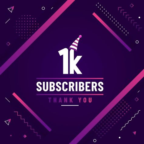 Thank you 1K subscribers, 1000 subscribers celebration modern colorful design. 1 K Subscribers Thank You, 1k Subscribers Thank You, Youtube 1k Subscribers, Followers Background, Reels Editing, 1k Followers Background Editing, Love Couple Images Hd, Munna Bhai, Powers Art