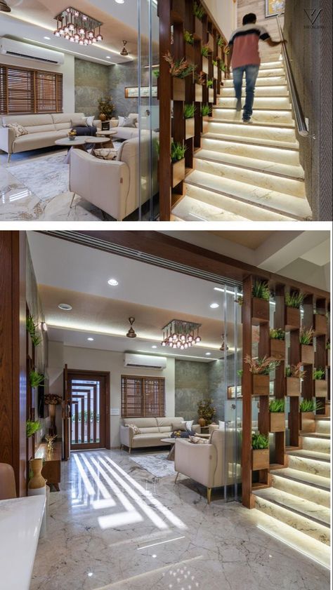 Indian House Staircase Design, Staircase Passage Design, Staircase Duplex Design, Duplex House Stairs Interior Design, Stairs Partition Design Modern, Duplex Window Design, Staircase For Duplex House, Staircase Partition Design Modern, Indian Stairs Design