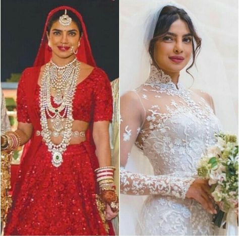 Priyanka Chopra Wedding Dress, Priyanka Chopra Wedding, English Wedding Dresses, Easter Dresses For Toddlers, Wedding Dresses Indian, Wedding Dress Prices, Bridal Lehenga Red, Royal Wedding Dress, Bollywood Wedding