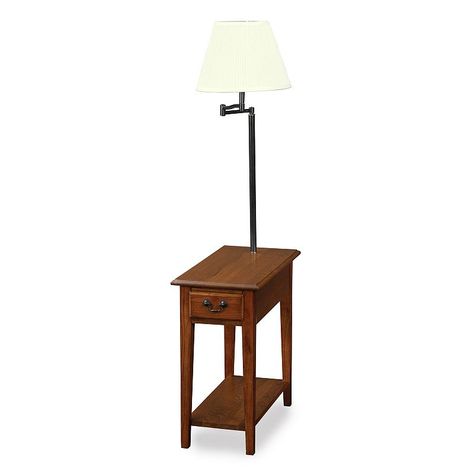 End table with lamp