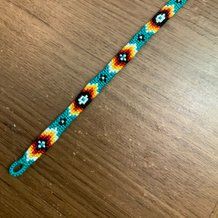 Western Friendship Bracelet Pattern, Western Friendship Bracelet, Western Sunset, Embroidery Bracelets, Wave Bracelet, Hobbies And Interests, Alpha Pattern, Alpha Patterns, Head Band