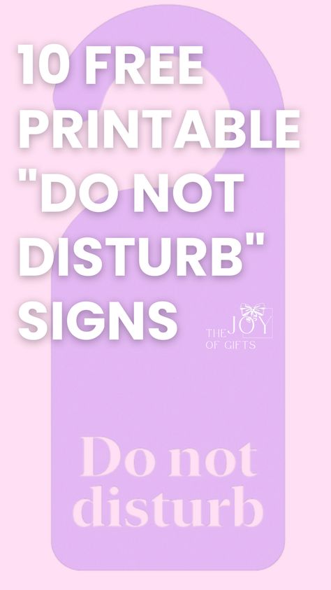 Looking for a free "Do Not Disturb" sign? Download and print your own "Do Not Disturb" door hanger at The Joy of Gifts. You'll find 10 different sign designs ranging from cute to serious. Find the perfect "Please Do Not Disturb" sign for office, wedding, home, etc. Do Not Disturb Funny Signs, Clever Do Not Disturb Signs, Funny Do Not Disturb Signs For Work, Do Not Disturb Office Sign, Home Office Door Sign, Cute Door Hanger Ideas, Diy Do Not Disturb Sign, Hotel Do Not Disturb Signs, Cute Do Not Disturb Signs