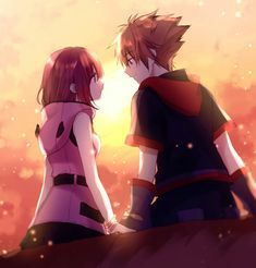 Sora: Kairi I'll keep you safe Kairi: No Let me keep you safe.  Sora: Kairi I'll keep you safe Kairi: No Let me keep you safe. Sora Kairi, Kairi Kingdom Hearts, Humour Geek, Sora And Kairi, Kingdom Hearts Wallpaper, Kingdom Hearts Games, Disney Kingdom Hearts, Kingdom Hearts Fanart, Sora Kingdom Hearts