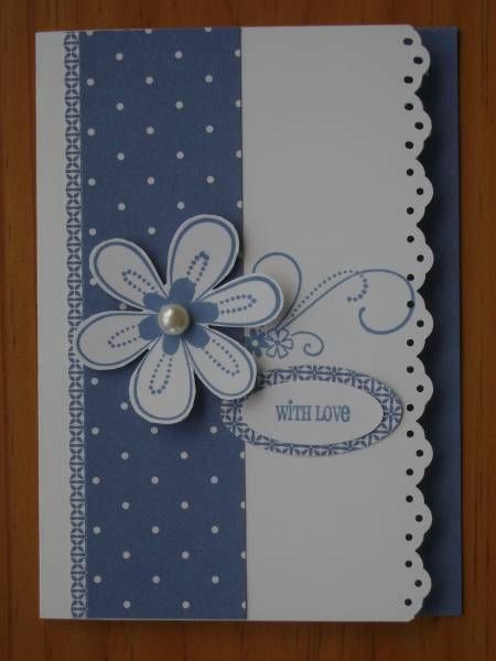 Carte - Fleur Punch Cards, Stamping Up Cards, Pretty Cards, Handmade Birthday Cards, Card Sketches, Card Layout, Paper Crafts Cards, Floral Cards, Creative Cards