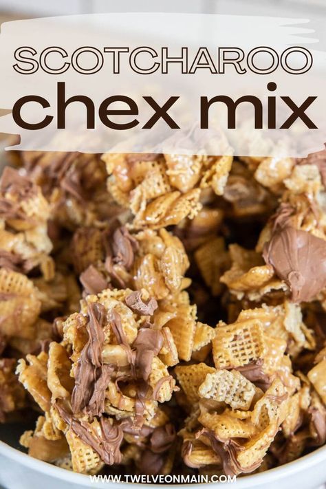 Chex Cereal Recipes, Peanut Butter Chex, Homemade Chex Mix Recipe, Chex Recipes, Chocolate Chex, Chex Cereal, Chex Mix Recipes, Cereal Treats, Snack Mix Recipes