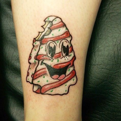 Holiday Tattoos, Holiday Tattoo, Friday The 13th Tattoo, 13 Tattoos, Christmas Tattoo, Tree Tattoo Designs, Back Of Shoulder Tattoo, Halloween Tattoo, Classic Tattoo