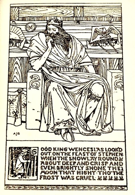 "Good King Wenceslas looked out, on the Feast of Stephen,  When the snow lay round about, deep and crisp and even..." Wenceslaus I, Duke of Bohemia, was nicknamed Václav the Good and had a reputation for piety and heroic virtue. He was assassinated in 935 at the behest of his younger brother and was soon after proclaimed a martyr and later a patron saint of the Czechs. https://www.outwriterbooks.com/outrider-reading-group/when-good-king-wenceslas-became-a-carol Good King Wenceslas, Younger Brother, Pre Raphaelite, Reading Groups, Reading Material, Patron Saints, Christmas Carol, Art Movement, Travel Book