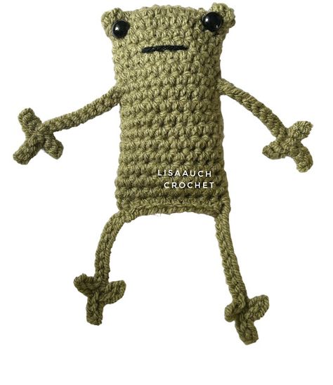 Frog Crochet Pattern Free, Leggy Frog, Frog Crochet Pattern, Crochet Quotes, Crochet Project Free, Frog Crochet, Easy Crochet Animals, Crochet Frog, Crochet Animals Free Patterns