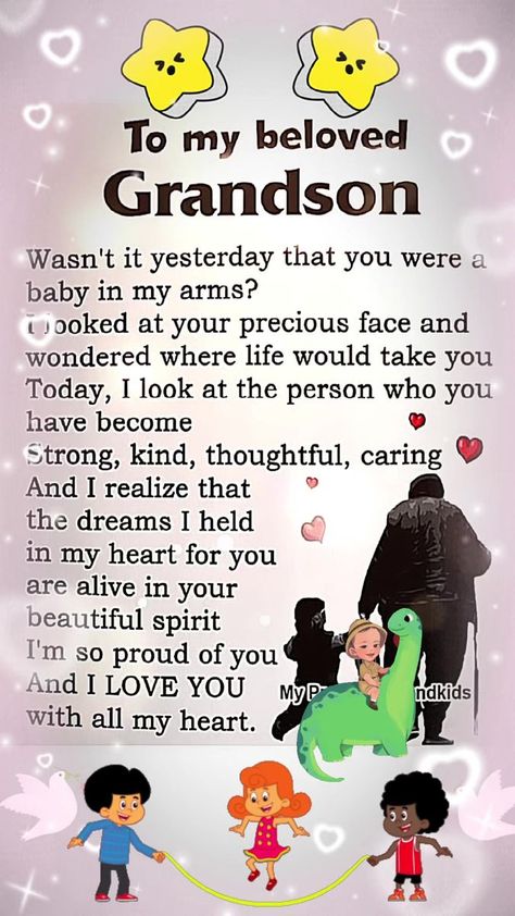 My Grandson Has My Heart, Happy Birthday To My Grandson Quotes, Grandsons Quotes I Love My, Grandson Quotes Boys, To My Grandson Quotes, Happy Birthday Grandson From Grandma, Happy Birthday To My Grandson, Grandson Sayings, Grandson Birthday Quotes