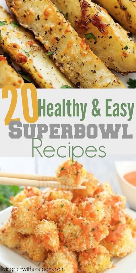 Super Bowl Food Easy, Easy Super Bowl, Super Bowl Food Healthy, Super Bowl Snacks, Super Bowl Recipes, Healthy Superbowl, Healthy Superbowl Snacks, Bowl Party Food, Superbowl Appetizers