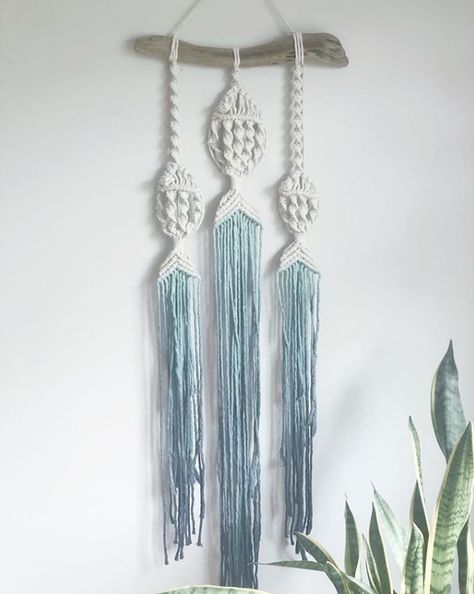 Macrame Feather Tutorial and Ideas - Truly Majestic Diy Wall Hanging Ideas, Fish Nursery Decor, Macrame Fish, Macrame Mural, Australian Decor, Diy Macrame Wall Hanging, Fish Wall Hanging, Macrame Beads, Art Macramé