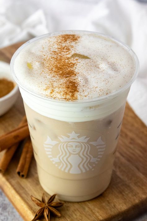 Cinnamon Sweet Cream Cold Foam, Chia Latte Recipe, Vanilla Chai Latte Recipe, Chia Tea Latte Recipe, Starbucks Chai Tea Latte Recipe, Starbucks Iced Chai, Chia Tea, Vanilla Sweet Cream Cold Foam, Chai Tea Latte Starbucks