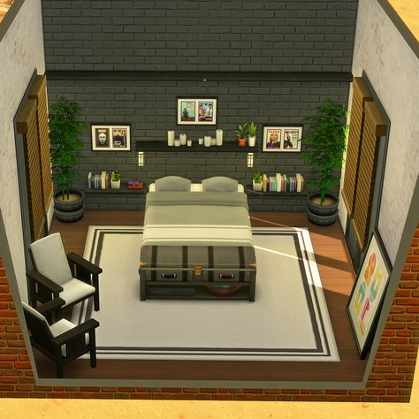 Sims 4 Lounge, Sims Bedroom, Sims Builds, Sims 4 House Plans, Sims Ideas, Draw Ideas, Sims House Design, The Sims 4 Download, Los Sims