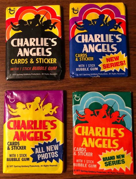 1970s Candy, Angel Collectibles, Bubble Gum Cards, Vintage Sweets, Longboard Design, Computers Tablets And Accessories, Charlie’s Angels, Charlie's Angels, Collectible Trading Cards