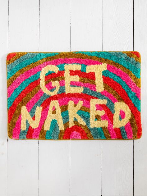 Tufted Bath Mat – Natural Life Colorful Boho Home, Funky Bathroom, Lake House Bathroom, Eclectic Maximalism, Cute Shower Curtains, Preppy Decor, Floral Runner, College Apartment Decor, Dorm Room Inspiration