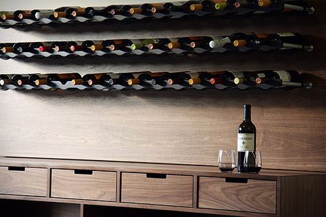 Henrybuilt Wine Storage System Modern Wine Rack, Wine Shelf, Modern Wall Shelf, Wine Display, Wine Design, Storage Design, Wine Cabinets, Wine Room, Tasting Room