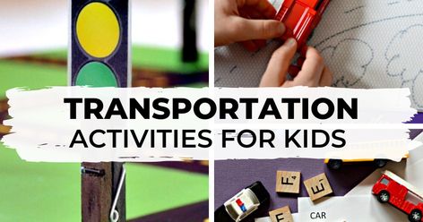 Transportation activities for preschool and toddlers Transportation Activities For Kids, Transportation Activities For Preschool, Road Signage, Study Activities, Transportation Activities, Light Activities, Activities For Preschool, Train Activities, Light Crafts