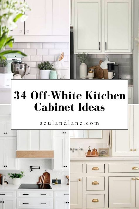 Embrace the warm elegance of off-white kitchen cabinetry for a look that redefines classic white. This nuanced palette breathes life into your kitchen, offering a cozy yet sophisticated backdrop for your culinary adventures. Dive into design inspirations that showcase how off-white cabinets can enhance natural light, create a sense of space, and serve as the perfect foundation for both vibrant and subdued color schemes. Let these off-white cabinetry ideas inspire a kitchen makeover that's as wel White Cathedral Kitchen Cabinets, What Shade Of White For Kitchen Cabinets, Kitchens With Off White Cabinets, Soft White Kitchen Cabinets, Kitchen White Cupboards, Warm White Kitchen Cabinets, White Beadboard Kitchen, Kitchen Cabinetry Ideas, White On White Kitchen