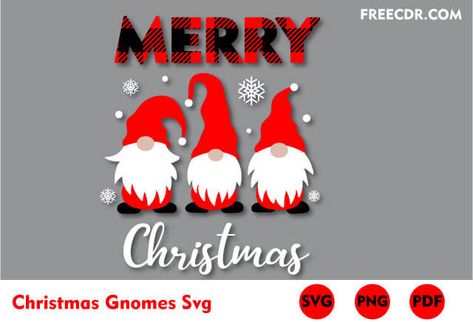 Christmas Gnome Printables Free, Gnome Svg File Free, Gnome Svg Free, Fall Svgs, Christmas Gnomes Svg, Free Christmas Svg, Christmas Crafts For Adults, Cricut Christmas, Gnome Gift