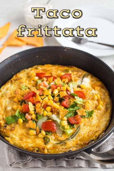 Taco Frittata, Best Frittata, Mexican Frittata, Vegetarian Frittata, Taco Spice Mix, Taco Toppings, Veggie Frittata, Vegetarian Mexican, Frittata Recipes