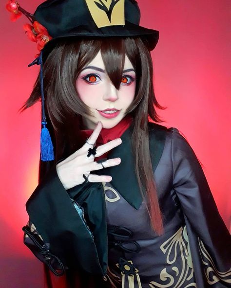 Hu Tao Cosplay Makeup, Hu Tao Makeup, Hu Tao Cosplay, Hu Tao Genshin, Hu Tao, Top Game, Cosplay Makeup, Cosplay Ideas, Cosplay Outfits