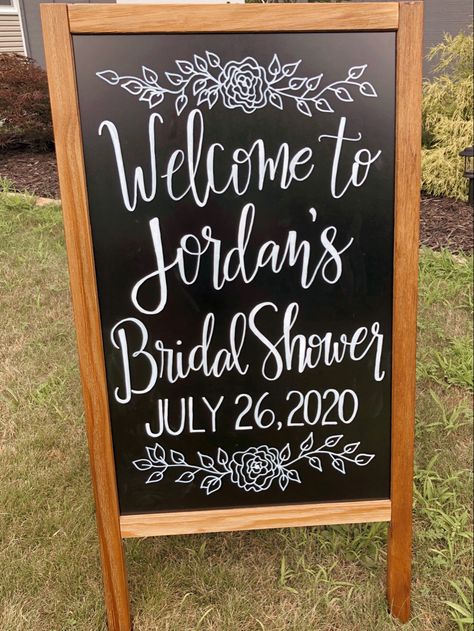 Bridal Shower Chalkboard Sign, Chalkboard Welcome Sign, Bridal Shower Chalkboard, Chalkboard Welcome, Chalkboard Writing, Chalk Sign, Welcome Table, Welcome Boards, Fall Bridal Shower