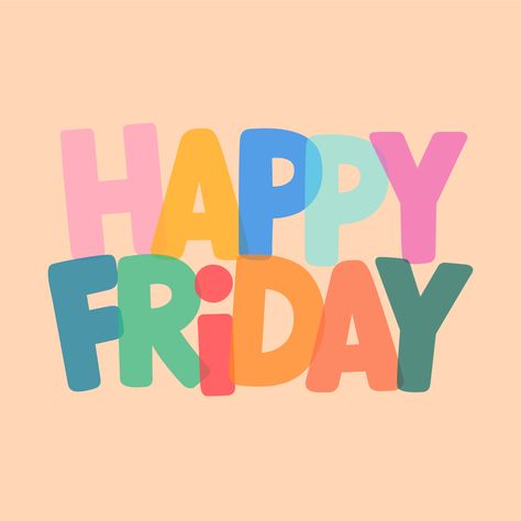 Friday Illustration, Happy Friday Pictures, Time Clipart, Friday Pictures, Friday Images, Lovely Good Morning Images, Thursday Quotes, Wednesday Quotes, Weekday Quotes