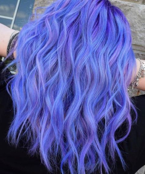 Bright & Bold Hair Colors to Try in 2020 Hair Wax Color, Hair Wax, Purple Hair, A Woman, Wax, Purple, Hair, Blue, Color