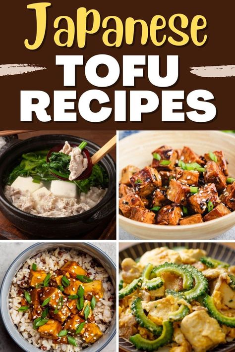 Dishes With Tofu, Soft Tofu Recipes, Japanese Tofu Recipes, Easy Tofu Recipes, Best Dinner Party Recipes, Asian Tofu Recipes, Japanese Tofu, Winter Vegetarian Recipes, Vegetarian Japanese