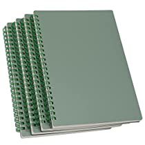 Check this out! Green Astetic, Green Office Supplies, Dark Green Office, Pastel Notebook, Green School, Green Office, Lined Notebook, Paper Cover, Hardcover Notebook