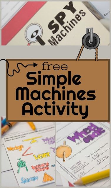 FREE I Spy Simple Machines Kids Activity - this is such a fun science scavenger hunt that helps kids learn, practice, and review screw, inclined plane, lever, wheel and axel, wedge. This educational kids activity is perfect for Kindergarten, first grade, 2nd grade, 3rd grade, 4th grade, and 5th grade kids. Can be used as a worksheet too Simple Machines Worksheet, Simple Machines Projects For Kids, Nightlight Ideas, Simple Machines Unit, Simple Machines Activities, Simple Machine Projects, 123 Homeschool 4 Me, Cycle For Kids, Inclined Plane