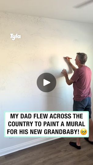 143K views · 3.9K reactions | Dad flies across the country to paint a mural for his new grandbaby 🎨 | Tyla | Tyla · Original audio New Grandbaby, Paint A Mural, Apple Tree, Kids Bedroom, Bedroom Ideas, Mural, Audio, Paintings, Paint