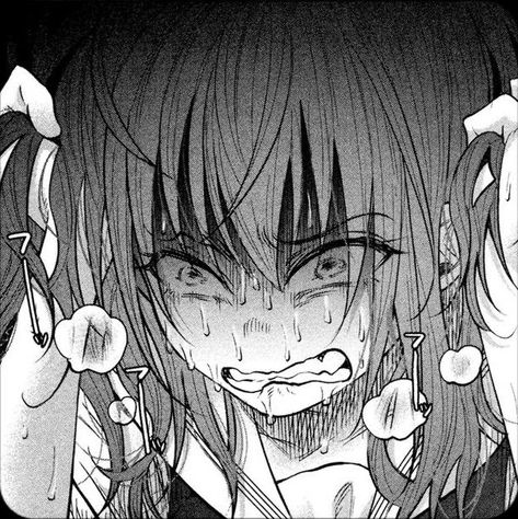 Yandere Manga, Anime Expressions, Drawing Expressions, Dark Art Illustrations, Face Expressions, Dark Anime, Art Inspiration Drawing, Manga Girl, Drawing Reference