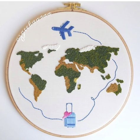 Embroidery Dress Diy, Embroidery Map, Bird Silhouette Art, Bird Embroidery Pattern, Embroidery Hoop Crafts, Embroidery Stitches Tutorial, Bird Embroidery, Ribbon Art, School Art Projects