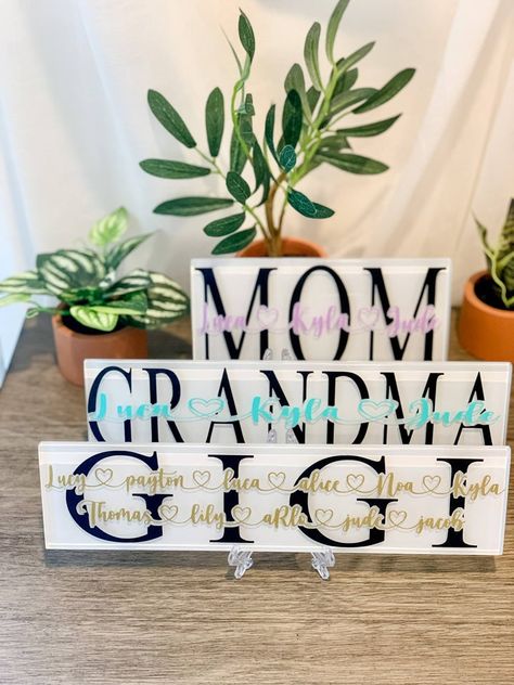 Grandma Sign, Gift From Grandkids, Gigi Gift, Grandmas Mothers Day Gifts, Daughter Mother, Nana Gifts, Mother Birthday Gifts, Mother's Day Diy, Mom Day