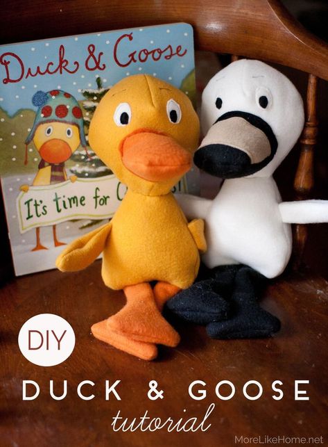 How to make a plush Duck and Goose Duck Sewing Pattern Free, Duck And Goose Birthday Party, Free Duck Pattern Sewing, Diy Duck Stuffed Animal, Duck Plushie Diy, Duck Stuffed Animal Pattern, Sew Lovey, Stuffed Duck Pattern, Plush Goose Pattern