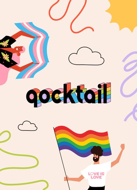 Queer Logo Design, Queer Branding, Queer Graphic Design, Queer Logo, Graphic Design Tips, Delicious Cocktails, Design Tips, Logo Graphic, Graphic Design Inspiration